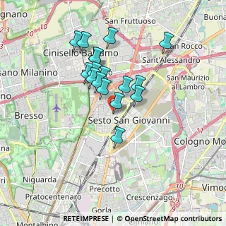 Mappa Via V. Padovani, 20099 Sesto San Giovanni MI, Italia (1.47294)