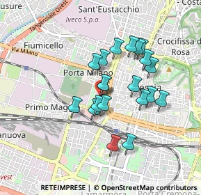 Mappa Via Antonio Tagliaferri, 25126 Brescia BS, Italia (0.717)