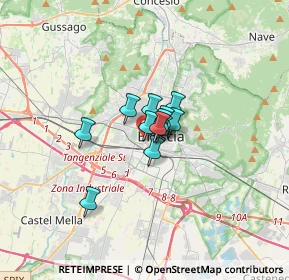 Mappa Via Antonio Tagliaferri, 25126 Brescia BS, Italia (1.51083)