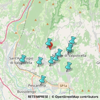 Mappa Via Monte Sant Urbano, 37022 Fumane VR, Italia (3.43636)