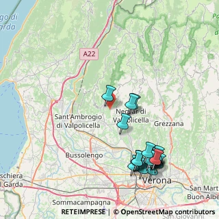 Mappa Via Monte Sant Urbano, 37022 Fumane VR, Italia (9.6285)