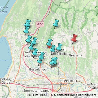 Mappa Via Monte Sant Urbano, 37022 Fumane VR, Italia (6.52412)