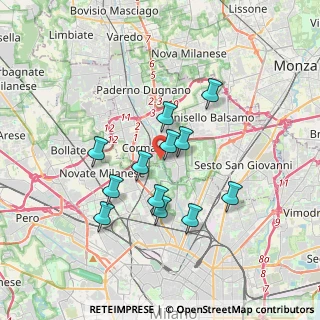 Mappa Via dei Bravi, 20032 Cormano MI, Italia (3.00333)