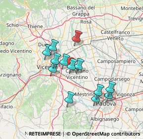 Mappa Via Mulino, 36043 Camisano vicentino VI, Italia (11.75154)