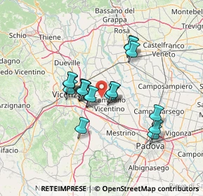 Mappa Via Mulino, 36043 Camisano vicentino VI, Italia (10.299)