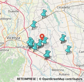 Mappa Via Mulino, 36043 Camisano vicentino VI, Italia (5.845)