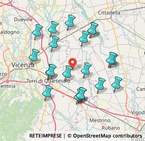 Mappa Via Mulino, 36043 Camisano vicentino VI, Italia (7.166)