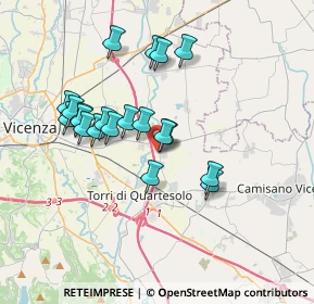 Mappa Via Schio, 36040 Torri di Quartesolo VI, Italia (3.1995)