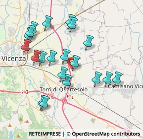 Mappa Via Schio, 36040 Torri di Quartesolo VI, Italia (3.852)