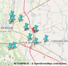 Mappa Via Schio, 36040 Torri di Quartesolo VI, Italia (3.97167)