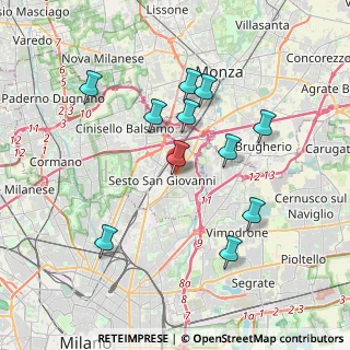 Mappa Viale Italia, 20099 Sesto San Giovanni MI, Italia (3.56182)