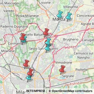 Mappa Viale Italia, 20099 Sesto San Giovanni MI, Italia (4.43727)