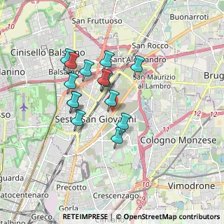 Mappa Viale Italia, 20099 Sesto San Giovanni MI, Italia (1.43643)