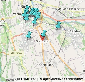 Mappa Via Giuseppe Mazzini, 13894 Gaglianico BI, Italia (2.07571)