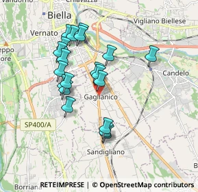 Mappa Via Giuseppe Mazzini, 13894 Gaglianico BI, Italia (1.6255)