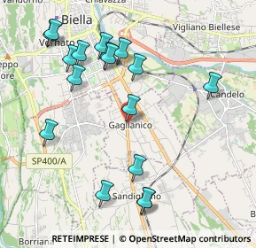 Mappa Via Giuseppe Mazzini, 13894 Gaglianico BI, Italia (2.19529)