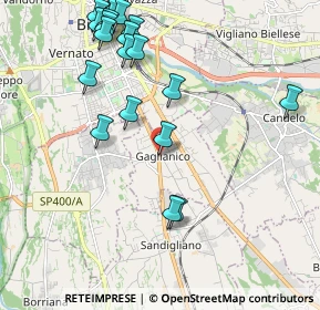 Mappa Via Giuseppe Mazzini, 13894 Gaglianico BI, Italia (2.3845)