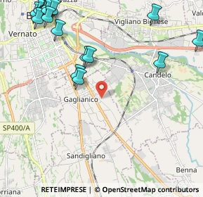 Mappa Via Cairoli, 13894 Gaglianico BI, Italia (3.0805)