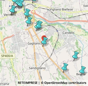 Mappa Via Cairoli, 13894 Gaglianico BI, Italia (2.98267)