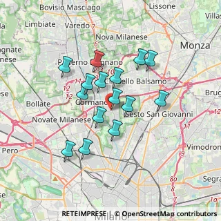 Mappa Via Innocenzo Isimbardi, 20091 Bresso MI, Italia (2.84533)
