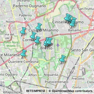 Mappa Via I. Isimbardi, 20091 Bresso MI, Italia (1.75692)