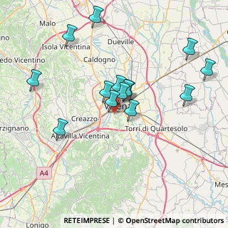 Mappa Via Casarsa, 36100 Vicenza VI, Italia (7.16357)