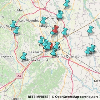 Mappa Via Casarsa, 36100 Vicenza VI, Italia (8.3125)