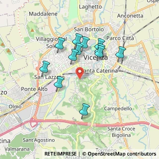 Mappa Via Casarsa, 36100 Vicenza VI, Italia (1.61333)