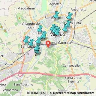Mappa Via Casarsa, 36100 Vicenza VI, Italia (1.54294)