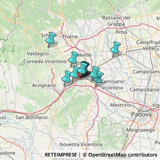 Mappa Via Casarsa, 36100 Vicenza VI, Italia (5.93917)