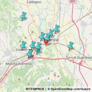 Mappa Via Casarsa, 36100 Vicenza VI, Italia (3.0775)
