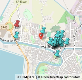 Mappa Via Novaro, 30016 Jesolo VE, Italia (0.408)