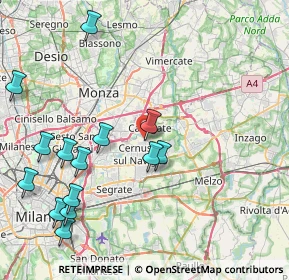 Mappa Via Carlo Mariani, 20063 Cernusco sul Naviglio MI, Italia (9.73571)