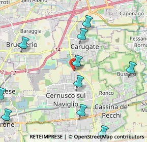 Mappa Via C.Mariani, 20063 Cernusco sul Naviglio MI, Italia (2.77455)