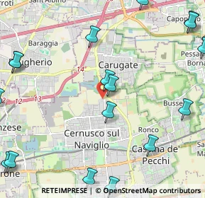 Mappa Via Carlo Mariani, 20063 Cernusco sul Naviglio MI, Italia (3.2825)