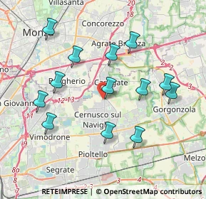 Mappa Via Carlo Mariani, 20063 Cernusco sul Naviglio MI, Italia (3.83846)
