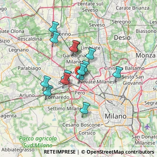 Mappa Via Guglielmo Marconi, 20020 Arese MI, Italia (5.50786)