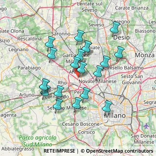Mappa Via Guglielmo Marconi, 20020 Arese MI, Italia (6.726)