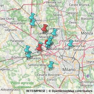 Mappa Via Guglielmo Marconi, 20021 Arese MI, Italia (5.52143)