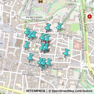 Mappa Piazza Labus, 25121 Brescia BS, Italia (0.175)