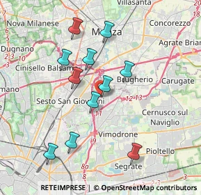 Mappa Via Metallino, 20093 Cologno Monzese MI, Italia (3.48636)