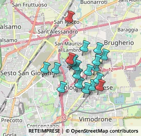 Mappa Via Metallino, 20093 Cologno Monzese MI, Italia (1.2555)