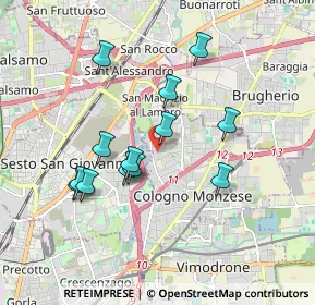 Mappa Via Metallino, 20093 Cologno Monzese MI, Italia (1.63077)