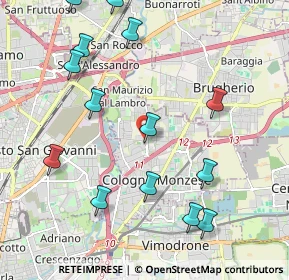 Mappa Via Botticelli, 20093 Cologno Monzese MI, Italia (2.38571)