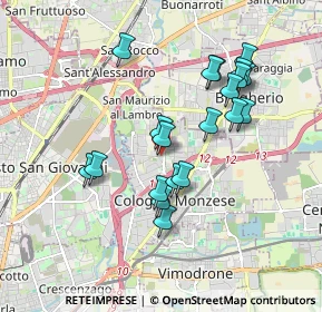 Mappa Via Botticelli, 20093 Cologno Monzese MI, Italia (1.6735)