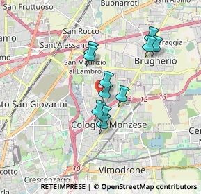 Mappa Via Botticelli, 20093 Cologno Monzese MI, Italia (1.35455)