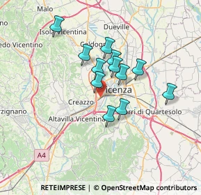 Mappa Viale S. Lazzaro, 36100 Vicenza VI, Italia (5.2475)