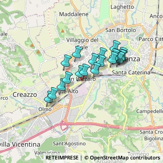 Mappa Viale S. Lazzaro, 36100 Vicenza VI, Italia (1.4345)