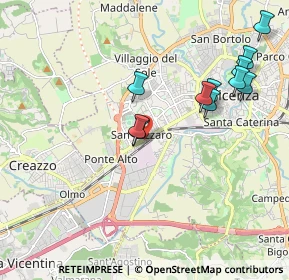 Mappa Viale S. Lazzaro, 36100 Vicenza VI, Italia (2.02)