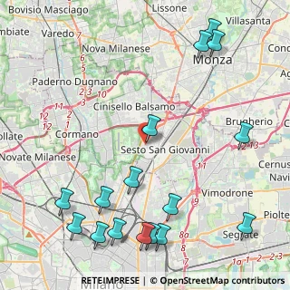 Mappa Via Saint Denis, 20099 Sesto San Giovanni MI, Italia (5.73375)
